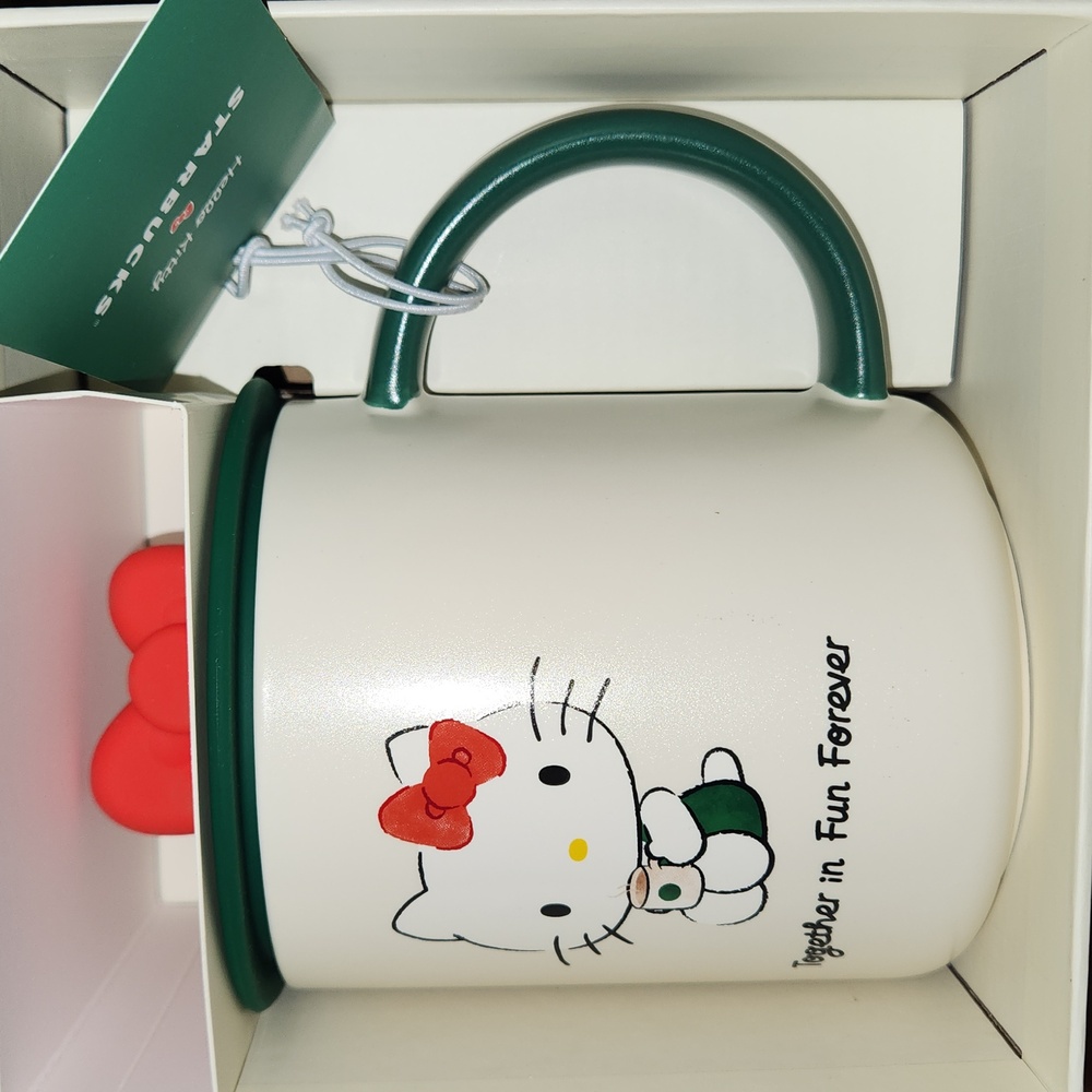 New Starbucks x Hello Kitty Ceramic Mug from the “Together in Fun Forever” 16oz